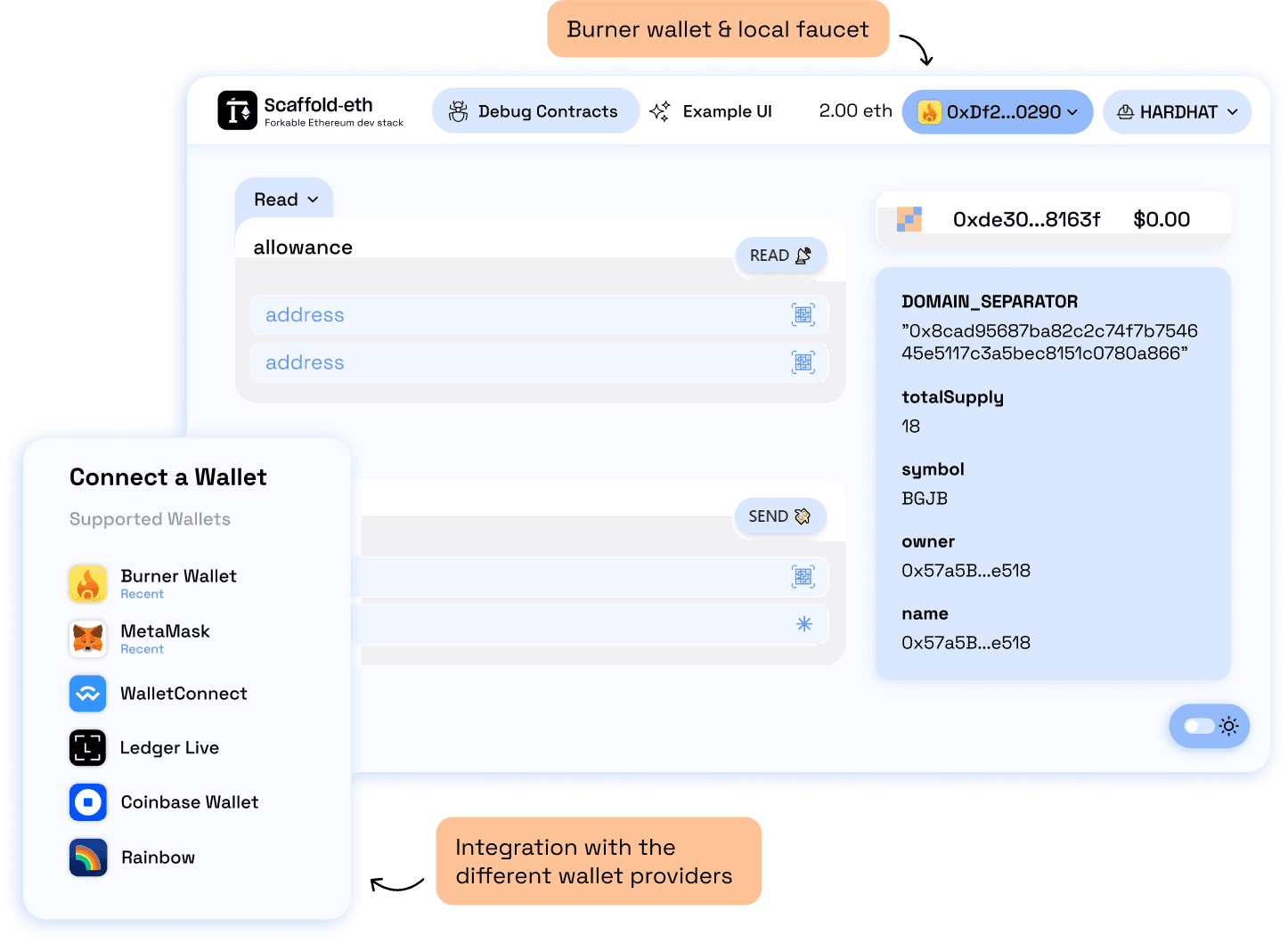 Debug contracts